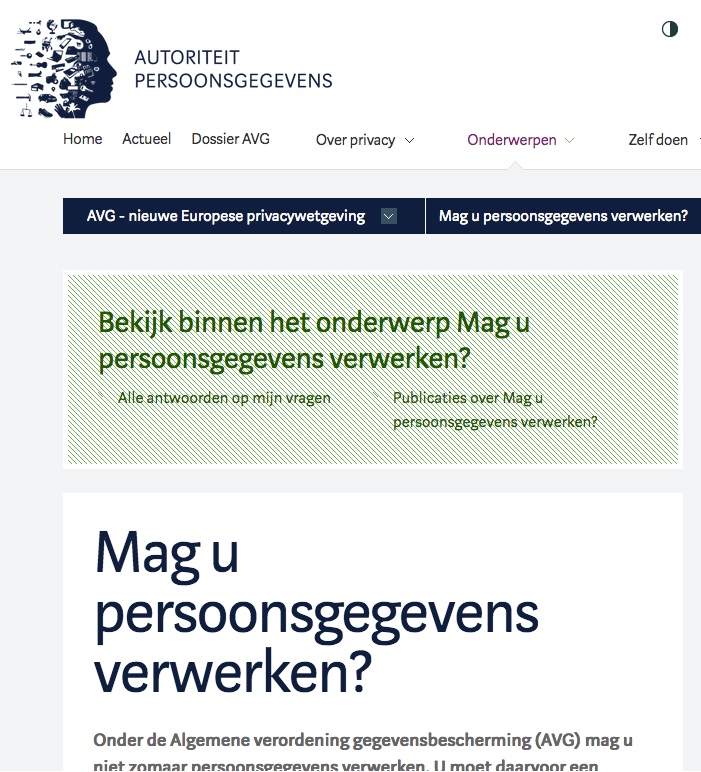 Naamgeving AVR - GDPR in andere landen!