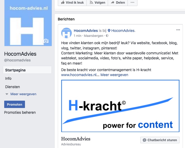 H-kracht maakt de beste Content voor website en social media!